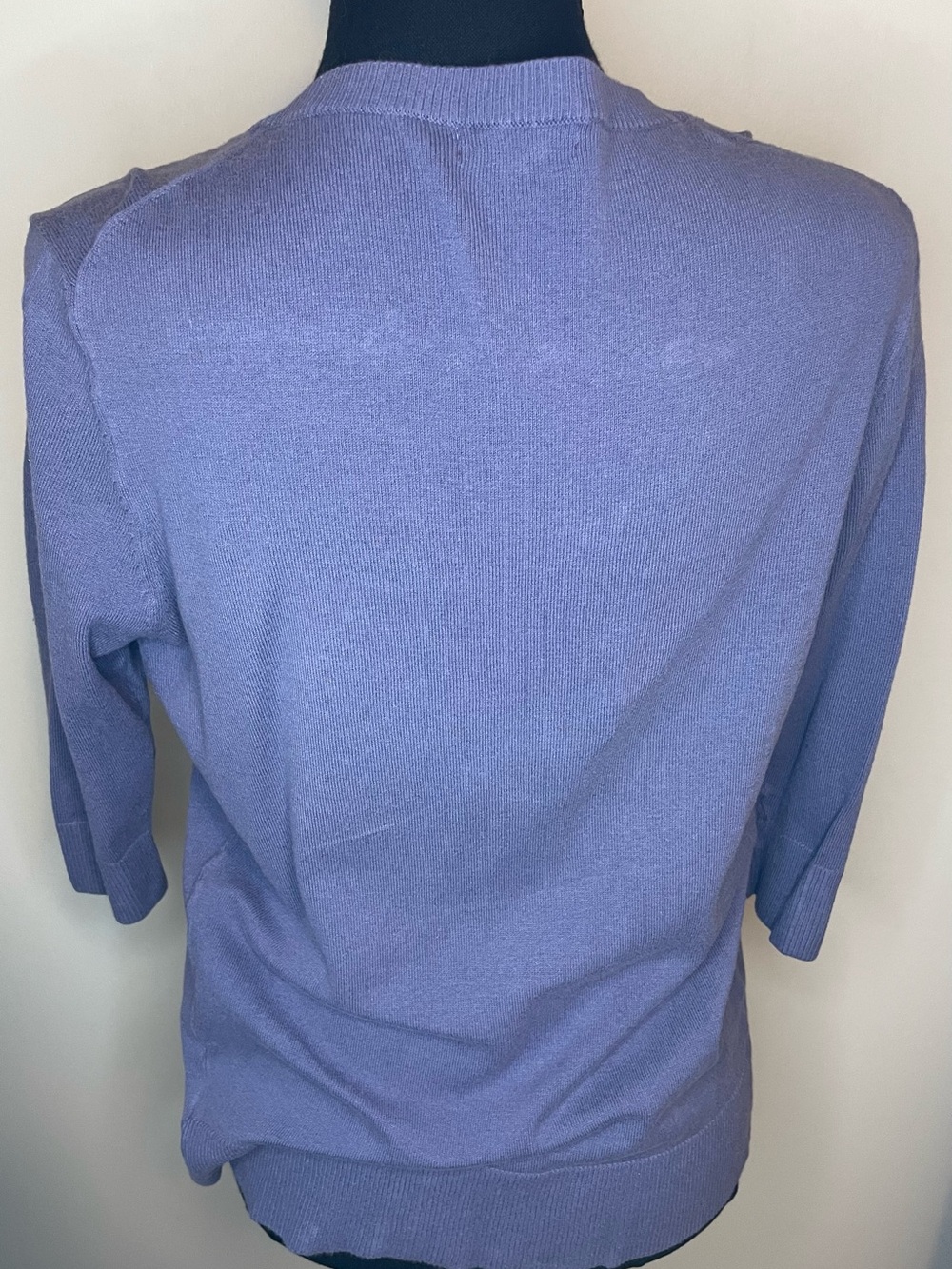 Merona Purple Button-Front 3/4 Sleeve Cardigan - Picture 2 of 3
